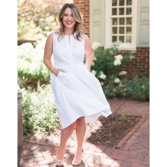 J. Crew Dresses & Skirts - J. Crew • Eyelet Shirtdress